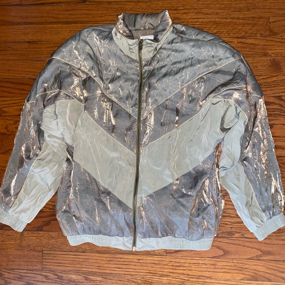 Vintage Silky JANEAVE Gold Bomber Jacket Coat Top - Picture 2 of 14